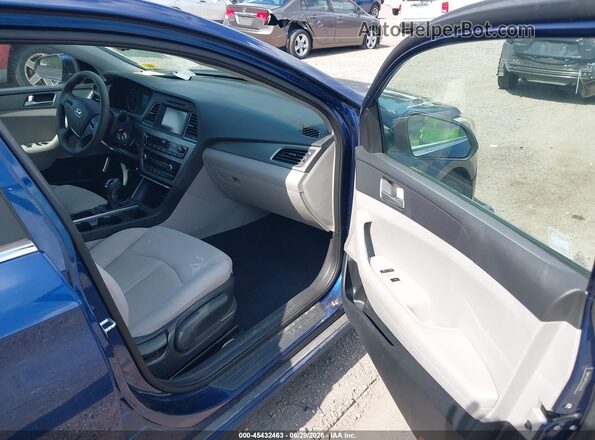 5NPE24AF5GH295426 2016 HYUNDAI SONATA Blue Սալոնի դիմացի տեսք