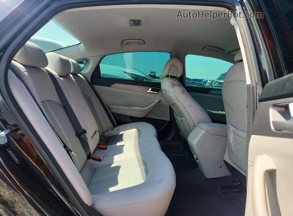 5NPE24AF5GH302519 2016 HYUNDAI SONATA Black Вид задніх сидінь