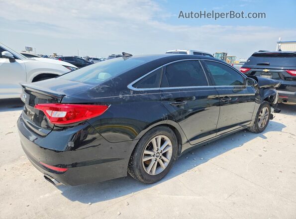 5NPE24AF5GH302519 2016 HYUNDAI SONATA Black Задня права чверть