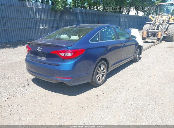 5NPE24AF5GH311415 2016 HYUNDAI SONATA Blue Задня права чверть