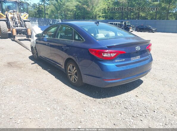 5NPE24AF5GH311415 2016 HYUNDAI SONATA Blue Задня ліва чверть
