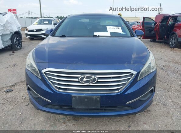 5NPE24AF5GH311785 2016 HYUNDAI SONATA Blue Instrument cluster view