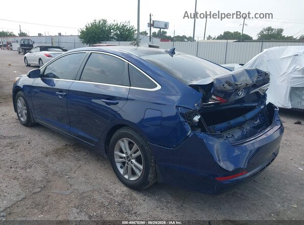 5NPE24AF5GH311785 2016 HYUNDAI SONATA Blue Rear left