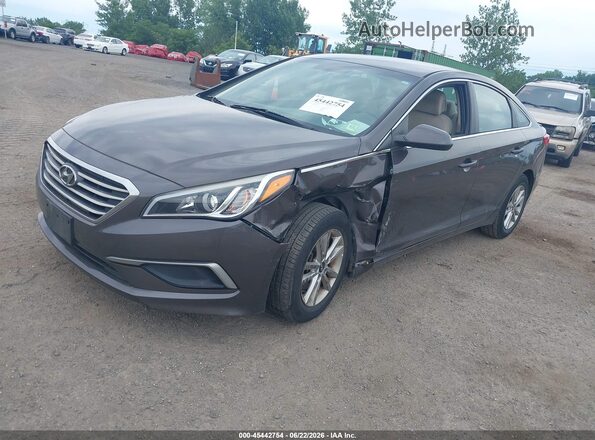 5NPE24AF5GH355365 2016 HYUNDAI SONATA Brown წინა მარცხენა ხედი სამი მეოთხედიდან