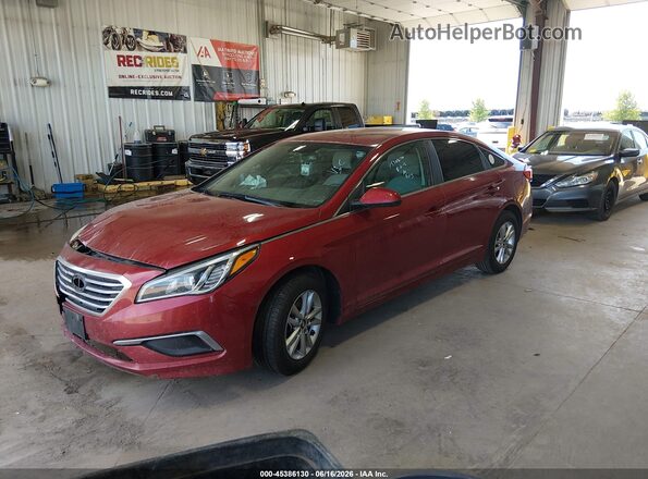 5NPE24AF5GH373784 2016 HYUNDAI SONATA Red Передня ліва чверть