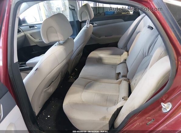 5NPE24AF5GH373784 2016 HYUNDAI SONATA Red Вид наклейки з VIN-кодом