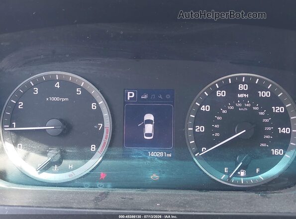 5NPE24AF5GH373784 2016 HYUNDAI SONATA Red Вид задніх сидінь