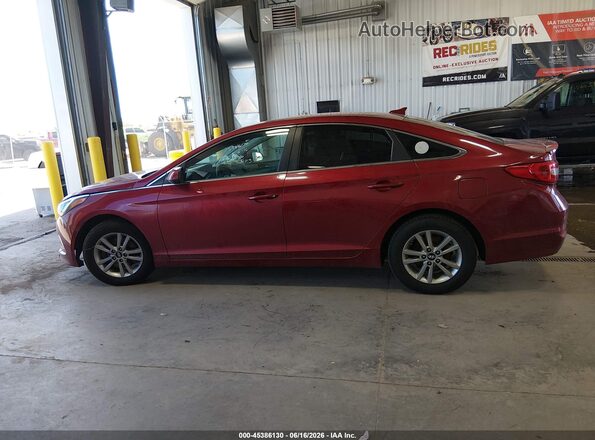 5NPE24AF5GH373784 2016 HYUNDAI SONATA Red 