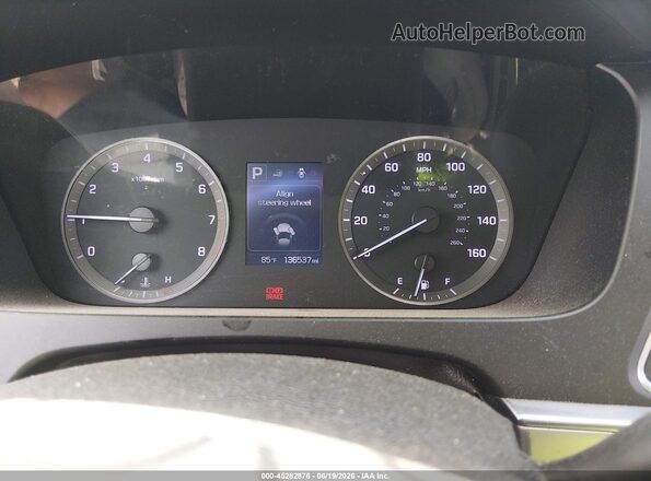 5NPE24AF5GH374207 2016 HYUNDAI SONATA White Հետևի նստատեղերի տեսք