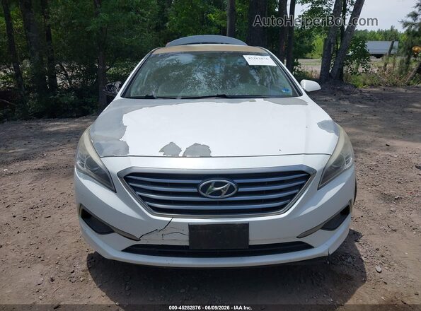 5NPE24AF5GH374207 2016 HYUNDAI SONATA White Սարքավորումների վահանակի տեսք
