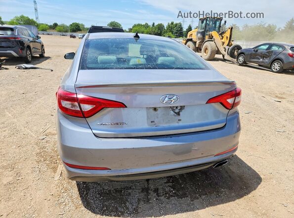 5NPE24AF5GH392951 2016 HYUNDAI SONATA Silver უკანა ხედი