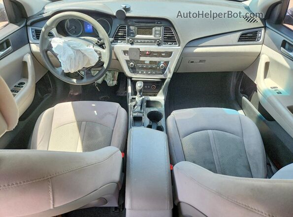 5NPE24AF5GH392951 2016 HYUNDAI SONATA Silver წინა პანელის ხედი