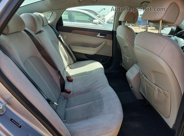 5NPE24AF5GH392951 2016 HYUNDAI SONATA Silver უკანა სავარძლების ხედი