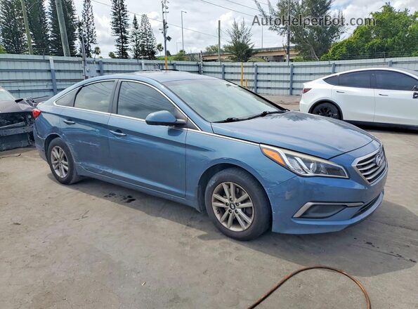 5NPE24AF5GH407092 2016 HYUNDAI SONATA Blue 