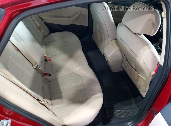 5NPE24AF5GH426225 2016 HYUNDAI SONATA Burgundy უკანა სავარძლების ხედი