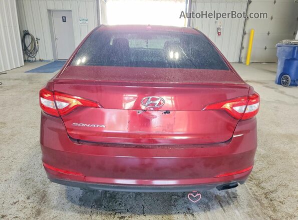 5NPE24AF5GH426225 2016 HYUNDAI SONATA Burgundy უკანა ხედი