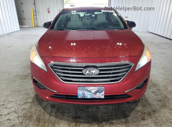 5NPE24AF5GH426225 2016 HYUNDAI SONATA Burgundy VIN კოდის სტიკერის ხედი