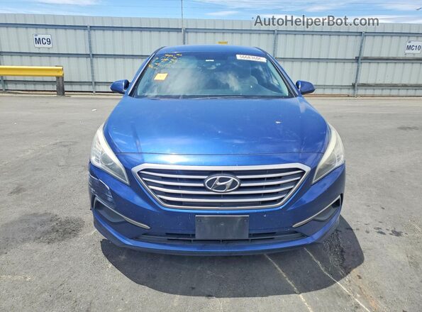 5NPE24AF5GH434731 2016 HYUNDAI SONATA Blue წინა ხედი