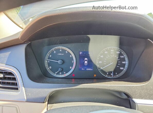 5NPE24AF5HH448775 2017 HYUNDAI SONATA Gray Vista del cuadro de instrumentos