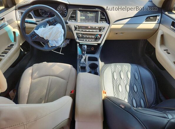 5NPE24AF5HH448775 2017 HYUNDAI SONATA Gray Vista del salpicadero