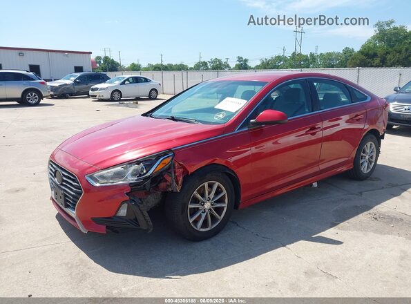 5NPE24AF5JH606652 2018 HYUNDAI SONATA Коричневый Передняя левая четверть