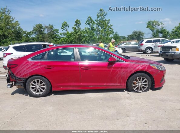 5NPE24AF5JH606652 2018 HYUNDAI SONATA Коричневый Вид задней части салона
