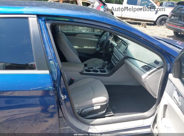 5NPE24AF5JH655950 2018 HYUNDAI SONATA Blue Vista interior delantera
