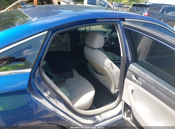 5NPE24AF5JH655950 2018 HYUNDAI SONATA Blue Vista de la etiqueta del VIN