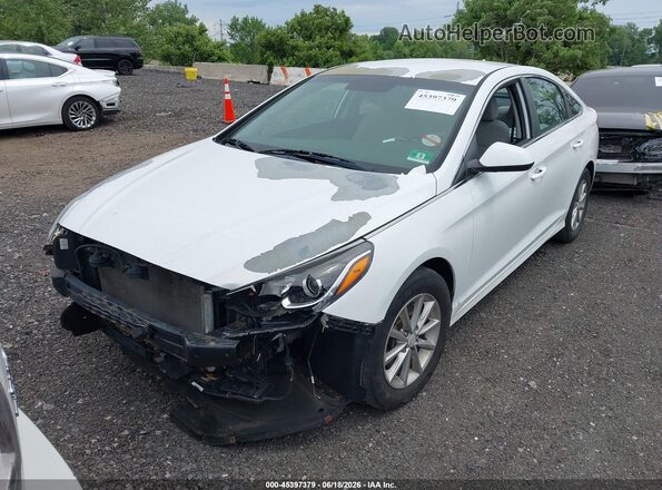 5NPE24AF5JH668746 2018 HYUNDAI SONATA White Front view