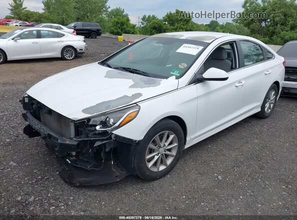 5NPE24AF5JH668746 2018 HYUNDAI SONATA White Front left