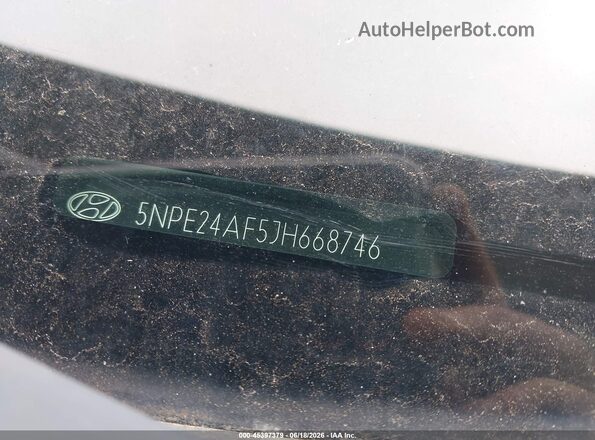 5NPE24AF5JH668746 2018 HYUNDAI SONATA White 