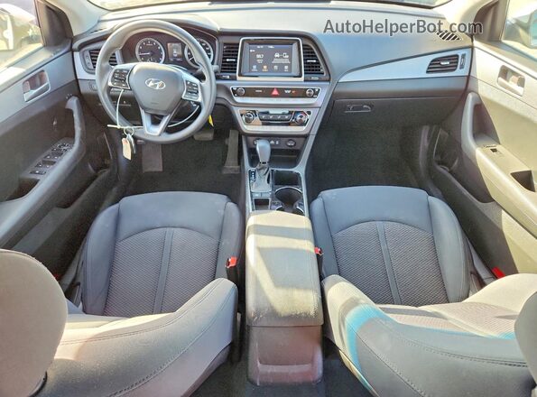 5NPE24AF5JH696515 2018 HYUNDAI SONATA White წინა პანელის ხედი