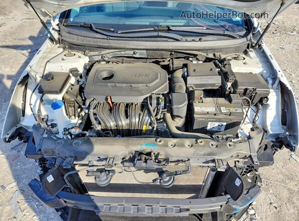 5NPE24AF5JH696515 2018 HYUNDAI SONATA White უკანა სალონის ხედი