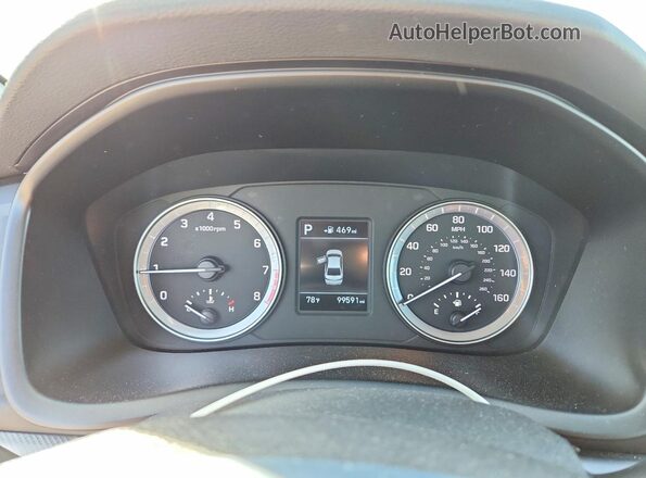 5NPE24AF5JH696515 2018 HYUNDAI SONATA White ხელსაწყოთა პანელის ხედი