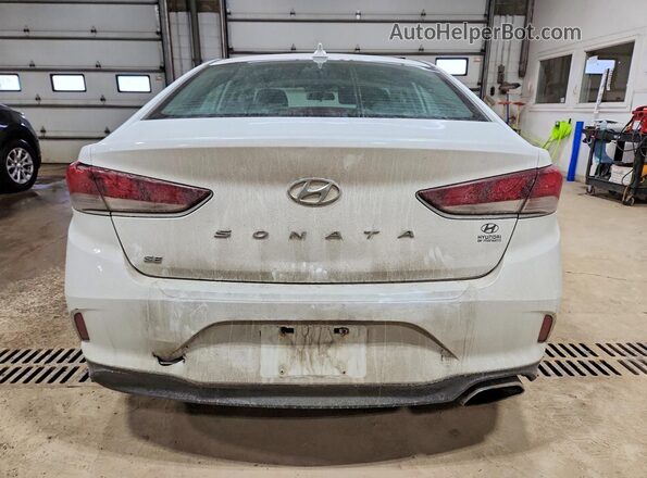 5NPE24AF5JH708596 2018 HYUNDAI SONATA White უკანა ხედი