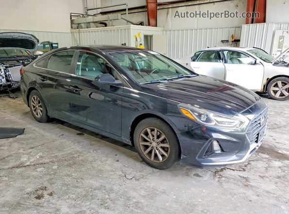 5NPE24AF5JH725320 2018 HYUNDAI SONATA Black Передня права чверть