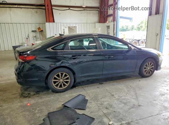 5NPE24AF5JH725320 2018 HYUNDAI SONATA Black Задня права чверть