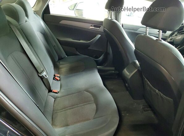 5NPE24AF5JH725320 2018 HYUNDAI SONATA Black Вид задніх сидінь