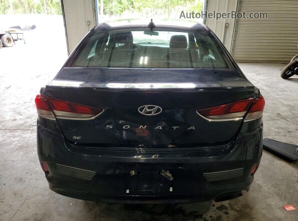 5NPE24AF5JH725320 2018 HYUNDAI SONATA Black Вид ззаду