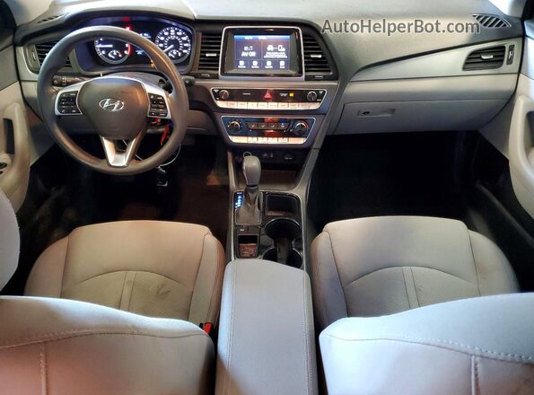5NPE24AF5KH759596 2019 HYUNDAI SONATA White Dashboard view