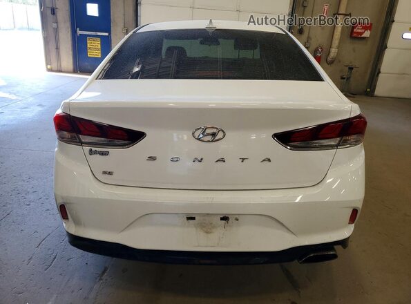 5NPE24AF5KH759596 2019 HYUNDAI SONATA White Rear view
