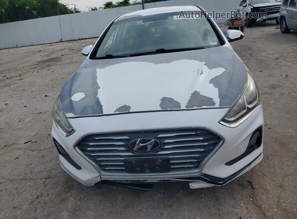5NPE24AF5KH768914 2019 HYUNDAI SONATA White Դիմացի տեսք