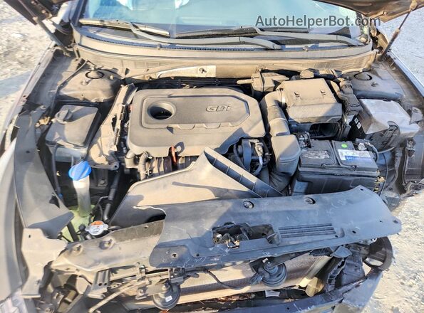 5NPE24AF5KH776009 2019 HYUNDAI SONATA Черный Вид задней части салона
