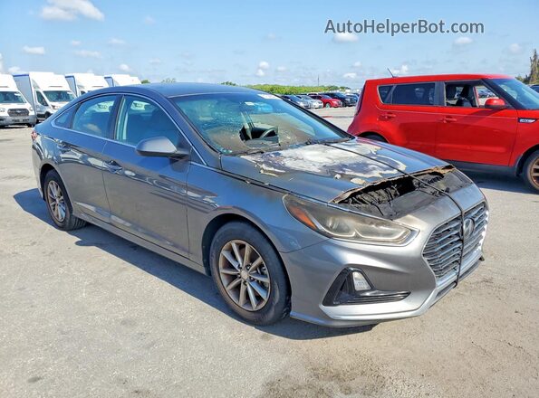 5NPE24AF5KH777547 2019 HYUNDAI SONATA Gray 