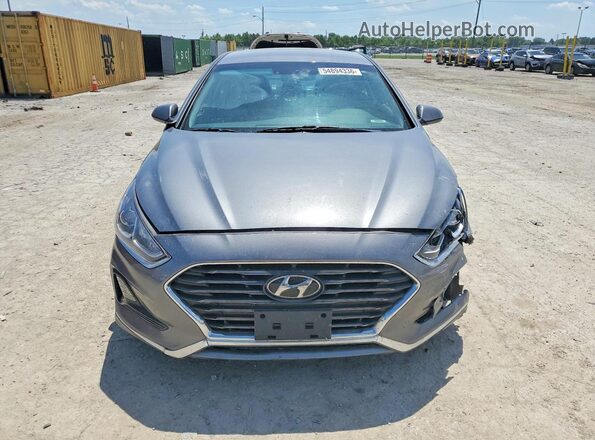 5NPE24AF5KH791318 2019 HYUNDAI SONATA Gray წინა ხედი
