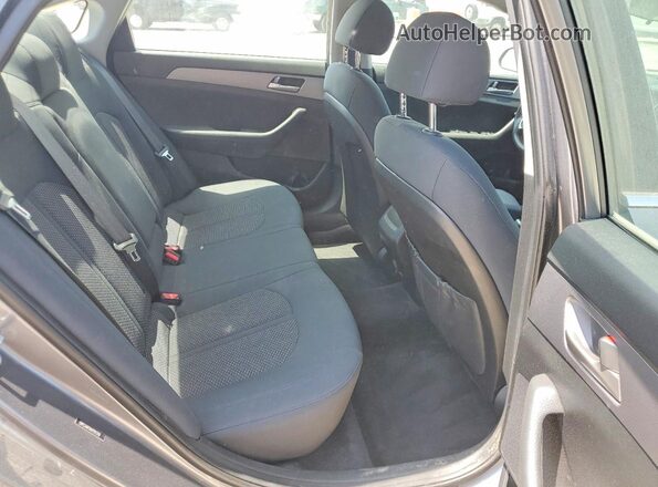 5NPE24AF5KH791318 2019 HYUNDAI SONATA Gray უკანა სავარძლების ხედი