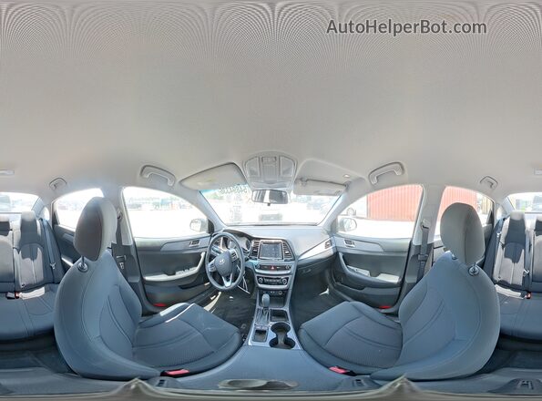 5NPE24AF5KH791318 2019 HYUNDAI SONATA Gray VIN კოდის სტიკერის ხედი