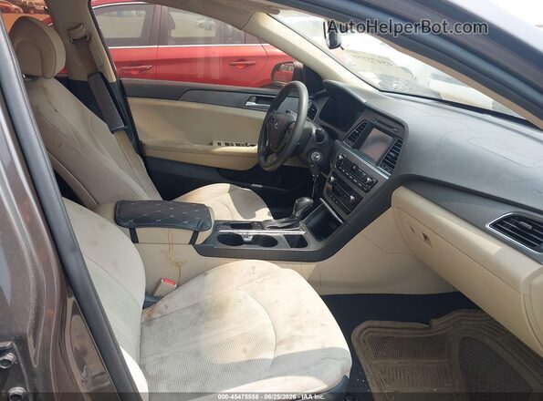 5NPE24AF6GH264198 2016 HYUNDAI SONATA Brown Vista interior delantera