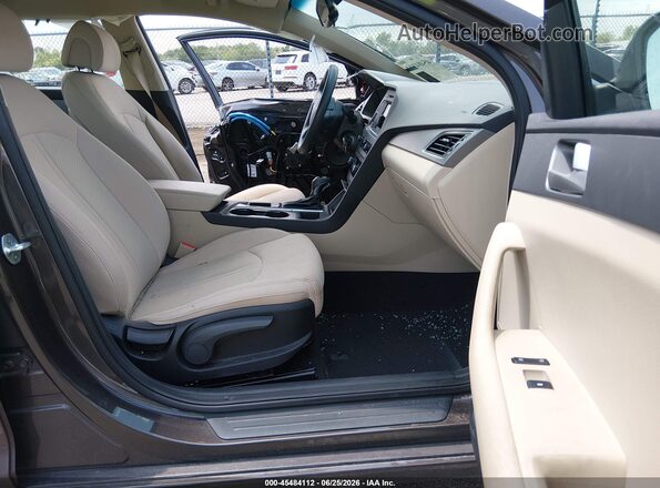 5NPE24AF6GH298853 2016 HYUNDAI SONATA Brown წინა სალონის ხედი