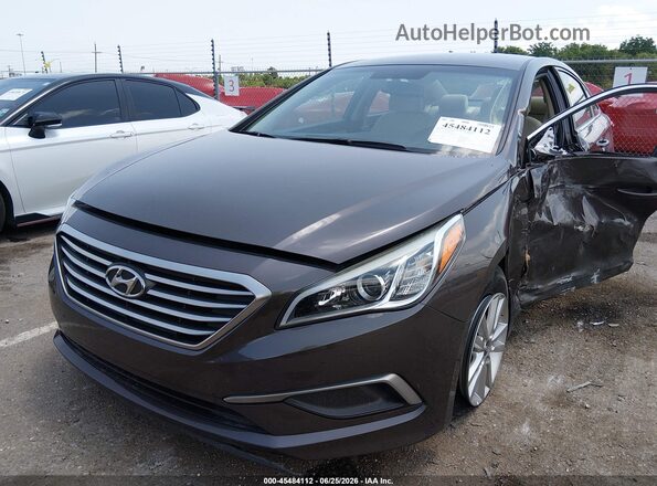 5NPE24AF6GH298853 2016 HYUNDAI SONATA Brown წინა მარცხენა ხედი სამი მეოთხედიდან